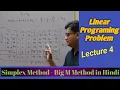 Linear Programming Problem in Hindi ll Simplex Method ll Optimization Techniques ll Lecture 4
