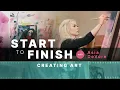 Beautiful Mixed Media Painting Tutorial Incredible Painting Skills