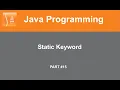 Part Static Variable Static Method Static Block Java Tutorial In Hindi