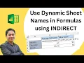 Calculate Data from Different Worksheets using INDIRECT