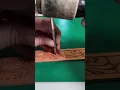 Tooling a belt.  #leatherwork #leathercraft #leathertooling