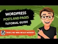 WordPress Posts And Pages Tutorial 2023 GUIDE