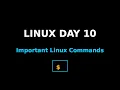 Linux Day 10 commands in