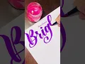 Download Lagu How to Write Bright ins Brush Calligraphy #calligraphy #brushpencalligraphy #tombowdualbrushpens