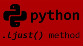 Python ljust string method