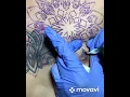 geometric chest tattoo