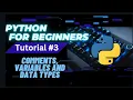 Python For Beginners Tutorial Comments Variables and Data Types