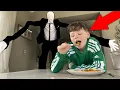 SLENDERMAN PRANK on LITTLE BROTHER!!