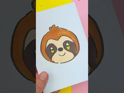 Cómo dibujar un perezoso kawaii paso a paso