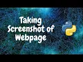7 Taking Screenshot of Webpage using Selenium Web Scraping Tutorial Python