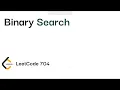 Binary Search LeetCode 704
