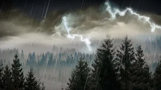 10 Hours Rain Thunder Rainstorm Sounds For Sleep Studying Or Relaxation Nature White Noise 