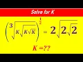 Nice Nested Radical Equation for math enthusiasts Math Olympiad Problem