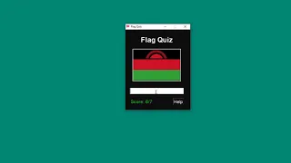 PYTHON World Flag Quiz