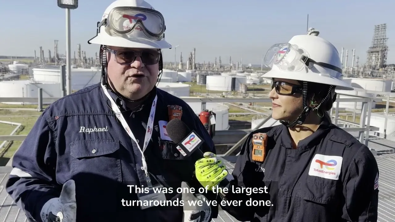 TotalEnergies: Port Arthur Refinery Successfully Completes its Largest Turnaround in its History : Youtube video player