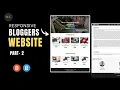 Part-2 Make Blogger Website Using HTML CSS Blog Website HTML CSS Project webcoding25