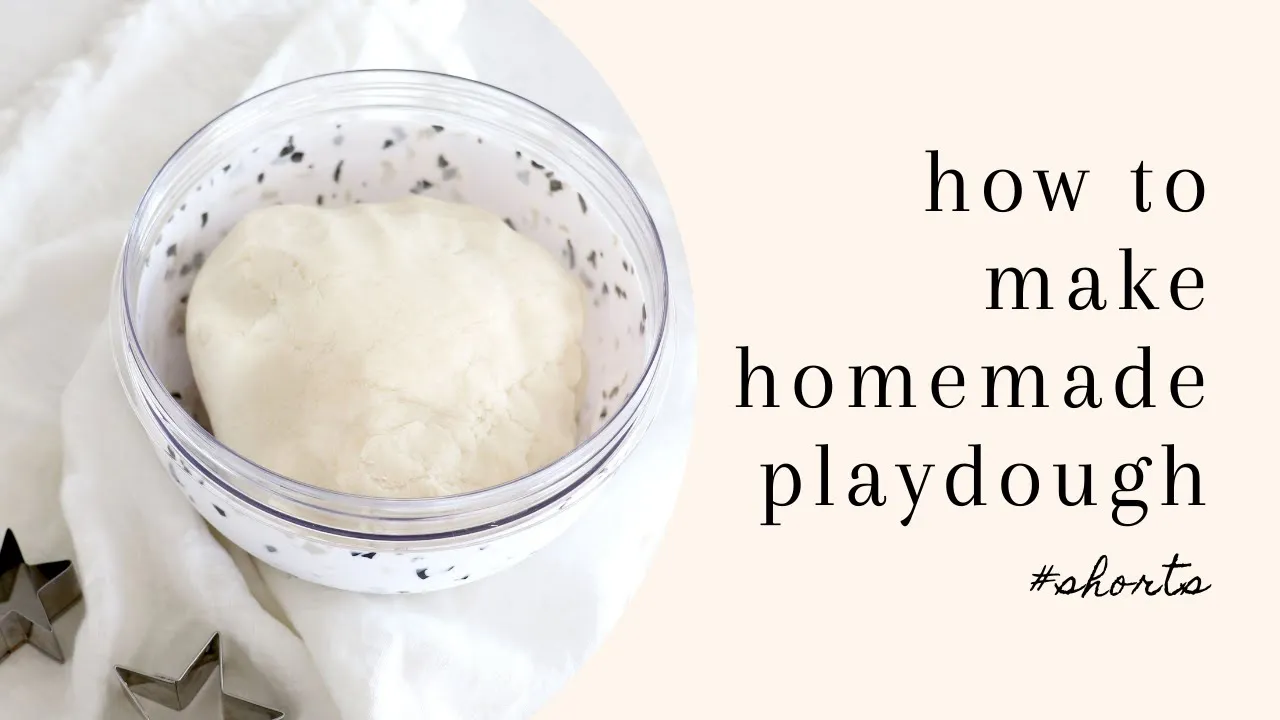 How To Make Homemade Playdough - Easy!   #shorts