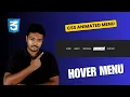 Border Menu Hover Effect with Background CSS Animation Tutorial