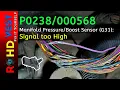 How to fix P0238 Manifold Sensor G31 Signal too High - wiring issue Octavia Mk II