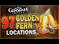 97 Golden Fern Locations Fast and Easy Routes Ascension Materials Genshin Impact