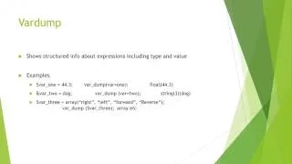PHP VAR - dump and Print