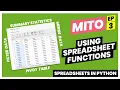 Mito Tutorial Ep 3 - Using spreadsheet functions to analyze data
