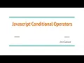 Javascript Conditional Statements in Marathi