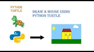 Draw a house using python turtle