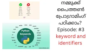 Python Tutorial Keywords and Identifier Malayalam