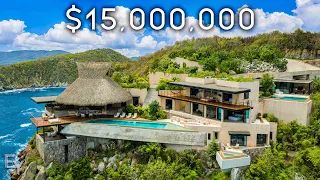 Inside a $15,000,000 Cliffside Mansion in Mexico