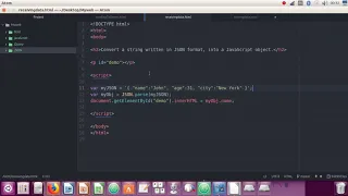 5 9 - Introduction to JSON Syntax Data Types Convert a JavaScript object into a string