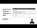 How to use coalesce function in SPL