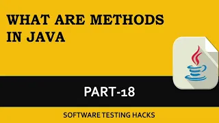What are Methods in Java PART 18 Java tutorial