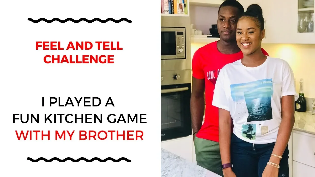 I PLAYED A FUN KITCHEN GAME WITH MY BROTHER - FEEL AND TELL CHALLENGE - ZEELICIOUS FOODS