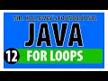 12 - For Loops in Java A Comprehensive Guide