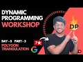 Polygon Triangulation with DP Day 5 Part 3 Dynamic Programming workshop Vivek Gupta