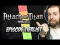 Ranking all ATTACK ON TITAN Episodes Full Series Spoilers