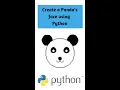 How to create a Panda s face using Python turtle
