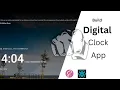 Build Digital Clock App with React React SASS Tutorial for Beginners HTML CSS JavaScript
