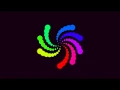 Rainbow Flower Animation Effect Using HTML CSS