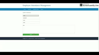 Employee Attendance Management System Python Django Project Tutorial Python CRUD Project
