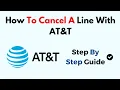 How To Cancel A Line With AT T