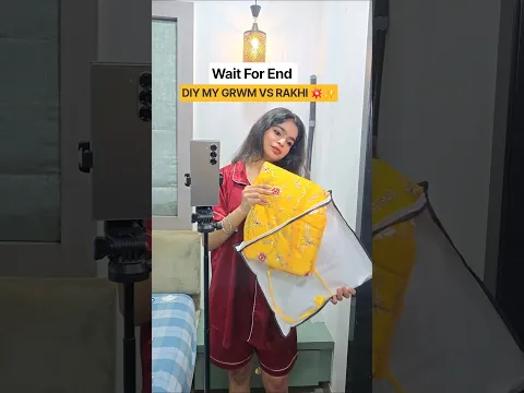 DIY MY GRWM VS RAKHI 💥✨️ #shorts #minivlog #ashortaday #tranding #vlog #diy #craft #funny #grwm