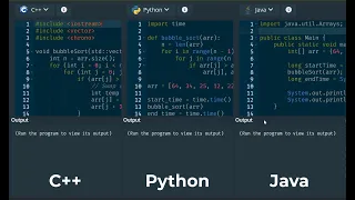 Python vs C vs Java Speed Comparison