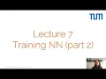 Introduction to Deep Learning - 7 Training Neural Networks Part 2 Summer 2020