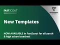 Default Scouting Report Templates Available in FastScout High School