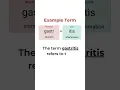 Medical Terminology Combining Form -