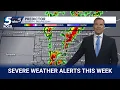 Oklahoma Storm Timeline Tuesday starts multiple days of severe weather risk this week