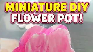 Miniature DIY Flower Pot Easy Preschool Craft with Silhouette Portrait 4