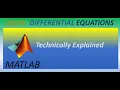 Solving Differential Equations in MATLAB